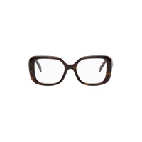 Tortoiseshell Square Glasses 231208F004002