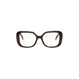 Tortoiseshell Square Glasses 231208F004002