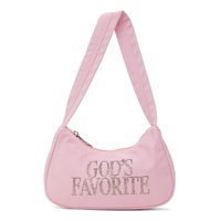 Pink Gods Favorite Rhinestone Bag 232810F048003