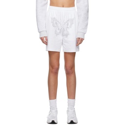 SSENSE Exclusive White Butterfly Shorts 231810F088003