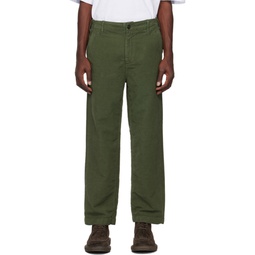 Green New England Trousers 222497M191001