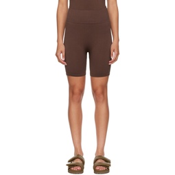 Brown Composed Sport Shorts 222493F541001