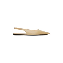 Beige Spike Slippers 232288F121002