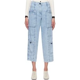 Blue  White Label Straight Leg Trousers 231288F087000