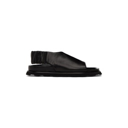 Black Slingback Fuss Sandals 231288F124007