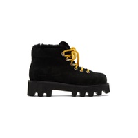Black Suede Hiking Boots 222288F113052