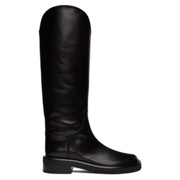 Black Pipe Riding Boots 222288F115121