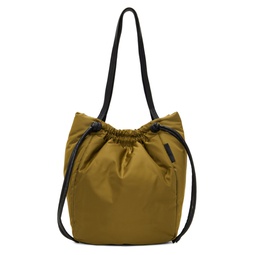 Khaki Drawstring Tote 231288F049015