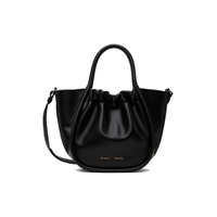 Black Small Ruched Tote 241288F049010