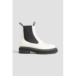Pebbled-leather Chelsea boots