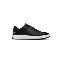 Black Leather Albany Sneakers 241422M237003