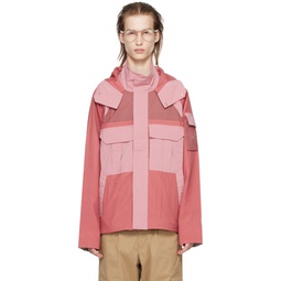 Pink Hooded Jacket 241422M180004