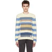 Off White Stripe Sweater 232422M201004