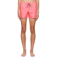 Pink Zebra Swim Shorts 222422M193015