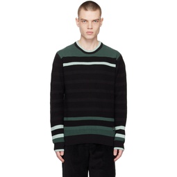 Black Striped Sweater 231422M201004