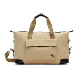 Beige Embroidered Duffle Bag 241422M169000