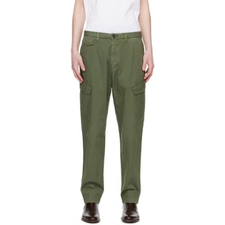 Green Flap Pocket Cargo Pants 241422M191004