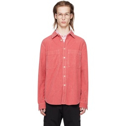 Pink Corduroy Shirt 241422M192002