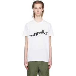 White Domino T-Shirt 241422M213006