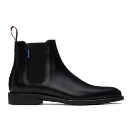 Black Leather Cedric Boots 241422M223001