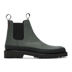 Gray Geyser Chelsea Boots 232422M223003