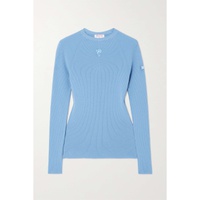 PUCCI Appliqued ribbed wool-blend sweater