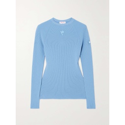 PUCCI Appliqued ribbed wool-blend sweater