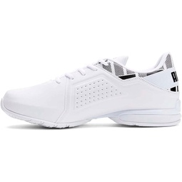 PUMA Mens Viz Runner Repeat Wide Running Sneakers Shoes - White
