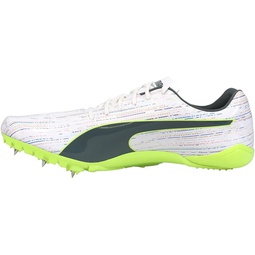 PUMA Mens Evospeed Electric 12 and Field Running Sneakers Shoes - White