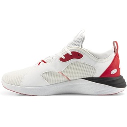 PUMA Mens Better Foam Emerge Street Running Shoe, White-High Risk Red Black, 7