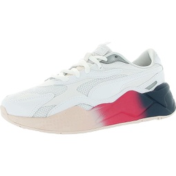 PUMA Womens RS-X3 White Leather Sneakers, White/Rosewater, 9.5 Medium US