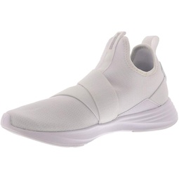 PUMA Radiate Mid Womens Sneaker 6 B(M) US White-Silver