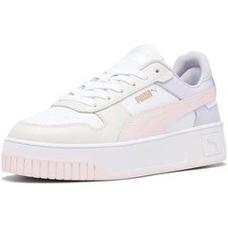 PUMA Womens Carina Street Perforated Platform Sneakers Shoes Casual - White