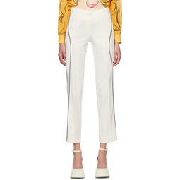 Off White Piped Trousers 231252F087018