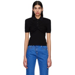 SSENSE Exclusive Black Twisted Polo 231252F108005