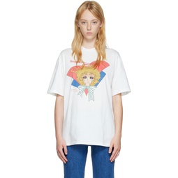 SSENSE Exclusive White Soulful Crying Girl T Shirt 222252F110039