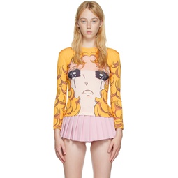 SSENSE Exclusive Yellow Crying Girl T Shirt 222252F110037
