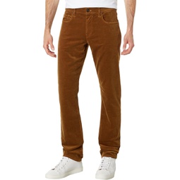 Mens Paige Federal Slim Straight Fit Stretch Corduroy Pants in Golden Sunset Corduroy