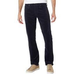 Mens Paige Federal Slim Straight Fit Stretch Corduroy Pants in Deep Anchor Corduroy