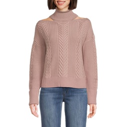 Lorilee Wool Blend Turtleneck Sweater