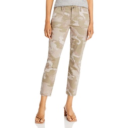 mayslie womens camouflage casual ankle jeans