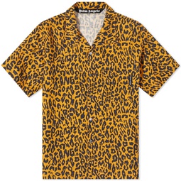 Palm Angels Leopard Vacation Shirt Orange