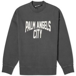 Palm Angels PA City Crew Sweat Washed Black