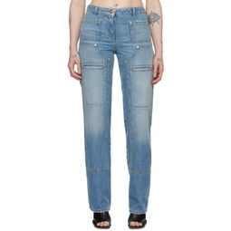 Blue Faded Jeans 241695F069003