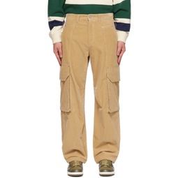 Beige Relaxed-Fit Cargo Pants 232695M188002
