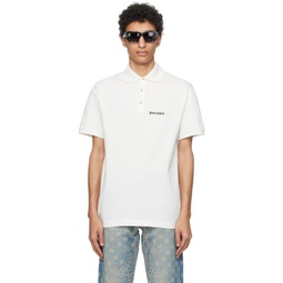 Off-White Embroidered Polo 241695M212004