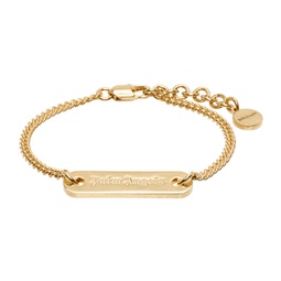 Gold Logo Plate Bracelet 241695F020000