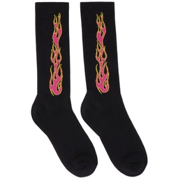 Black Flames Socks 222695M220005