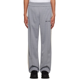 Gray Embroidered Sweatpants 232695M190017