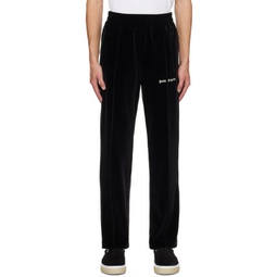 Black Embroidered Track Pants 232695M190011